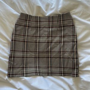 H&M Plaid Mini Skirt